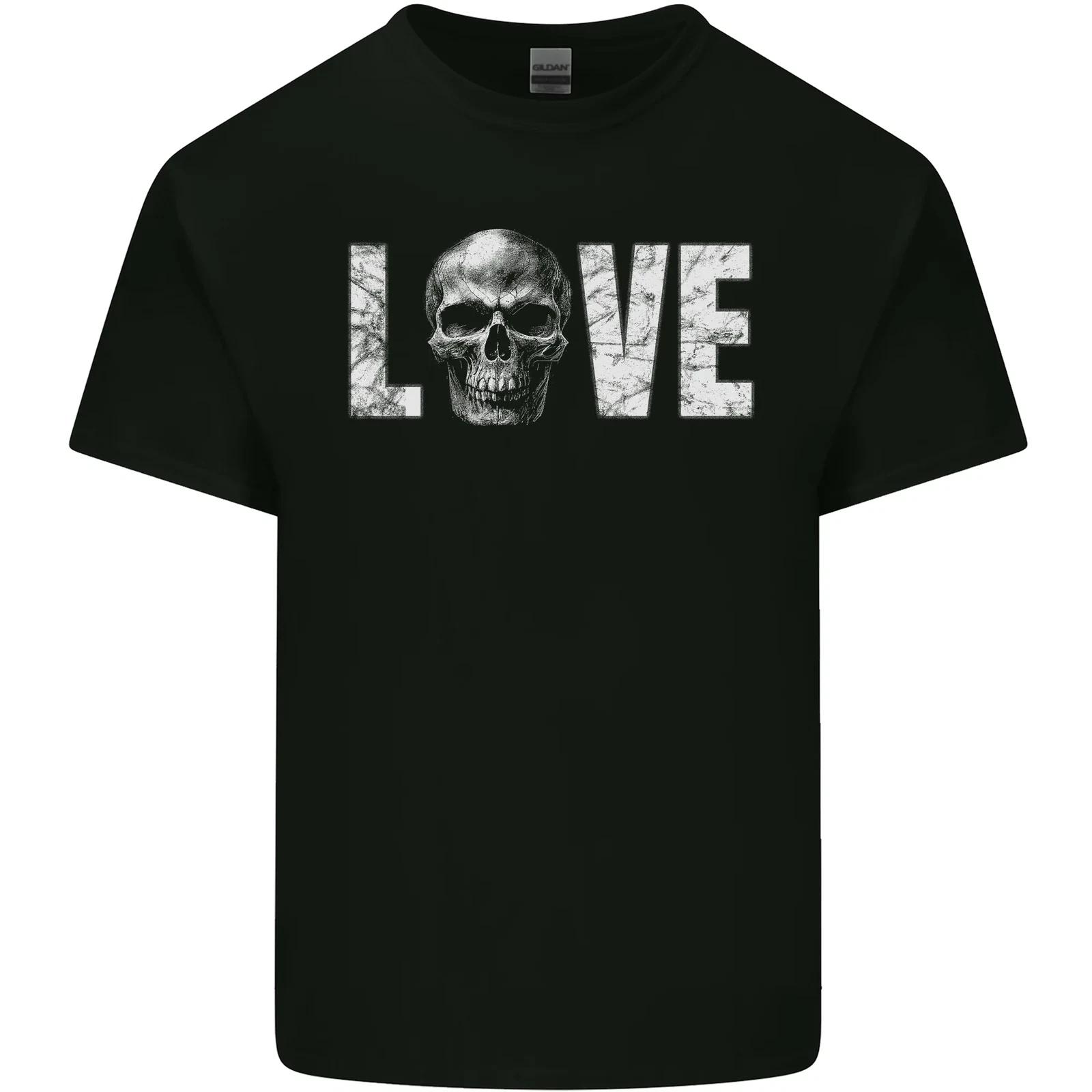 

Love Skull Halloween Anti Valentines Day Kids T-Shirt Childrens 4XL