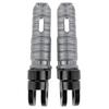Akozon Motorcycle Front Foot Pegs, 1 Pair Aluminum Alloy Front Footrests, Non-Slip Fits MT-03, MT-25, MT-07, MT-09, R3, and XJ6 (Titanium)