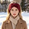 Winter Knitted Headband for Women Headband, Twist Knot Thick Warm Ear Knotted Hair Styling Warmers, Cozy Head Wrap Cold Weather Autumn Accessories