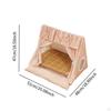 Cat Indoor Tent House Teepee Pet Bed,Creative,Washable,Cave with Door Curtain Portable Bed Dog
