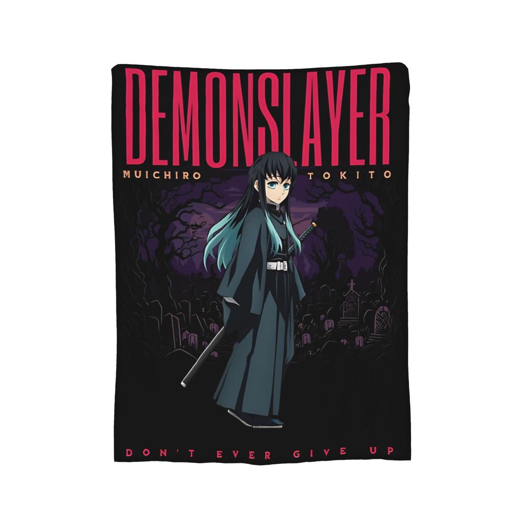 Muichiro Tokito  Blankets Fleece Awesome Breathable Throw Blanket for Bedding Lounge Autumn/Winter,