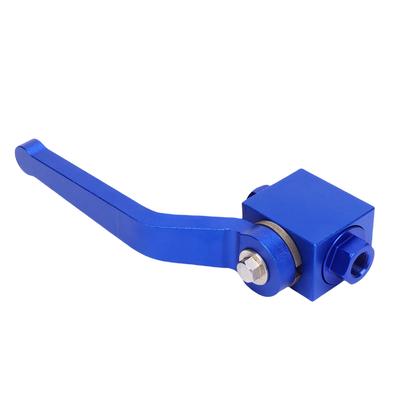 Brake Line Lock Shut Off Valve Blue Color Aluminium Alloy 1/8in NPT Standard Interface Fuel Flow Control Cut Off Valve