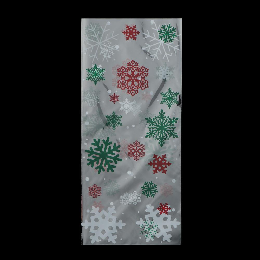 Wedding Favors Snack Cookies Storage Santa Claus Snowman Plastic Baking Packaging Xmas Candy Bags
