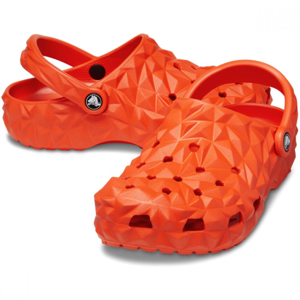 

Crocs Galleria Crocs Headquarters Public Classic Geometric Clog 209563 84j orange/270