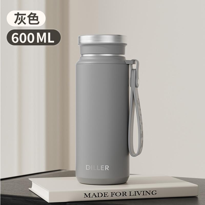 Water bottleDILLER Tea Insulation Kettle Large Capacity Stainless Steel Kettle Outdoor Insulation Water Cup Warm Kettle