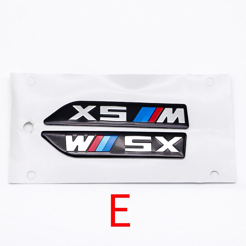 

ABS Car Side Door Logo Arrow Shape For BMW M X3 X4 X5 X6 F48 G01 E84 E83 F39 F10 F30 G11 G07 G86 G80 E60 E46 Badge Accessories