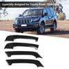4pcs Black Wood Grain Interior Door Handle Cover Trim for Toyota Prado 20102018
