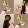 Delicate Butterfly Flower Hairpin Atmospheric Hairpin Beautiful Butterfly Love Flower Hairpin Hanfu Flower Branch Accessories Side Clip