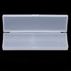 Pencil Cases School Office Simple Matte Transparent Plastic Box Frosted Pink Green White Pens Storage Stationery Supplies
