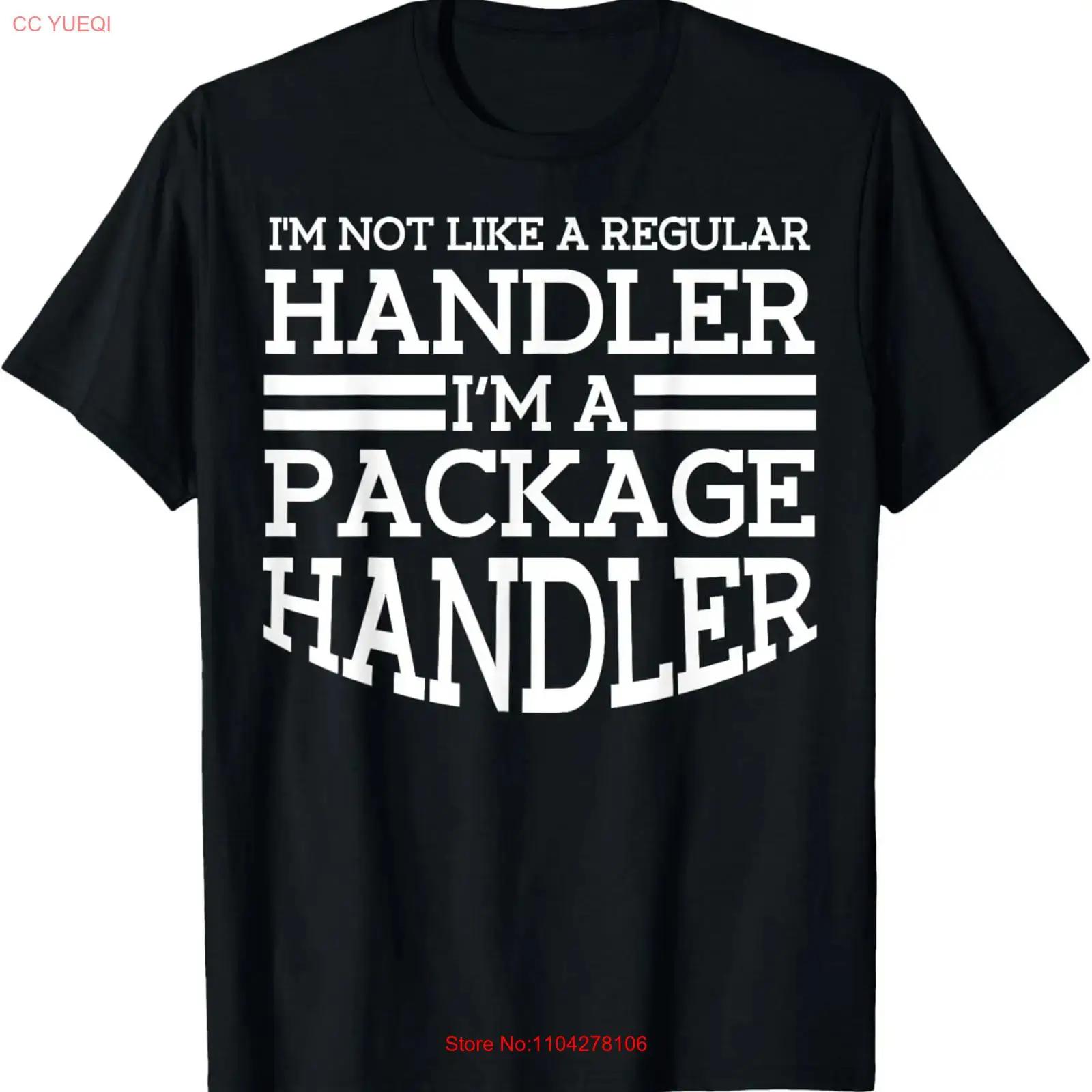 Package Handler Apparel Funny Great Handlers Design T Shirt vintage Washed Unisex Stretched Versatile homme Stylish fashion S разноцветный