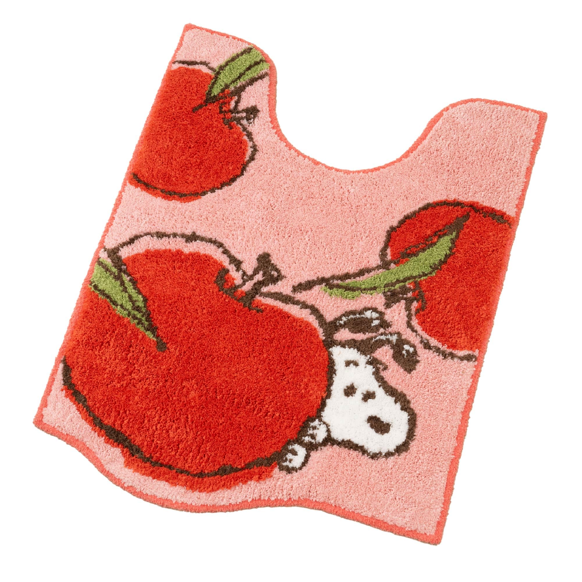 

Senko Snoopy Fresh Fruit Toilet Mat, Long, Approximately 80 x 60 cm, Red, Character and Animal Design, 72673