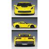 WELLY 1/24 Chevrolet Corvette Z06 2017 Alloy Sports Car Model Diecast Racing Car Model Simulation Collection Childrens Toys Gift