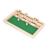 Dice Board Game Portable Party Funny Wooden 12 Numbers Flip Tiles Game Toy for Bars KTV Tea House