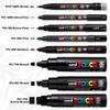 posca Mitsubishi Pencil Water-based Pen Posca Fine Point Round Core 15 Colors PC3M15C