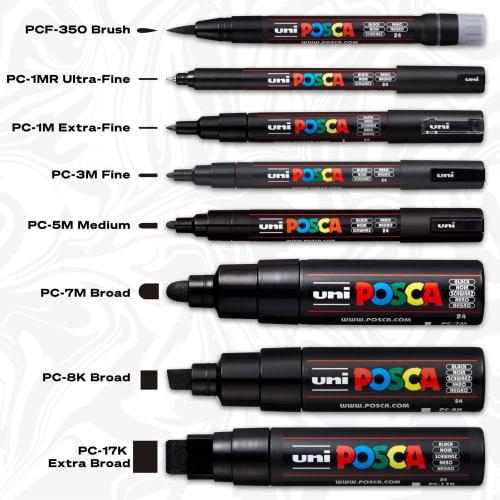 Posca Mitsubishi Pencil Pen pe bază de apă Posca Fine Point Round Core 15 Culori PC3M15C