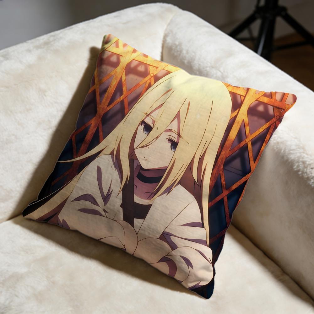 Stylish AAngels of Deathiou Cushion Cover Soft Decorative Pillow Case Suitable for Bedroom Sofa Car Travel Use