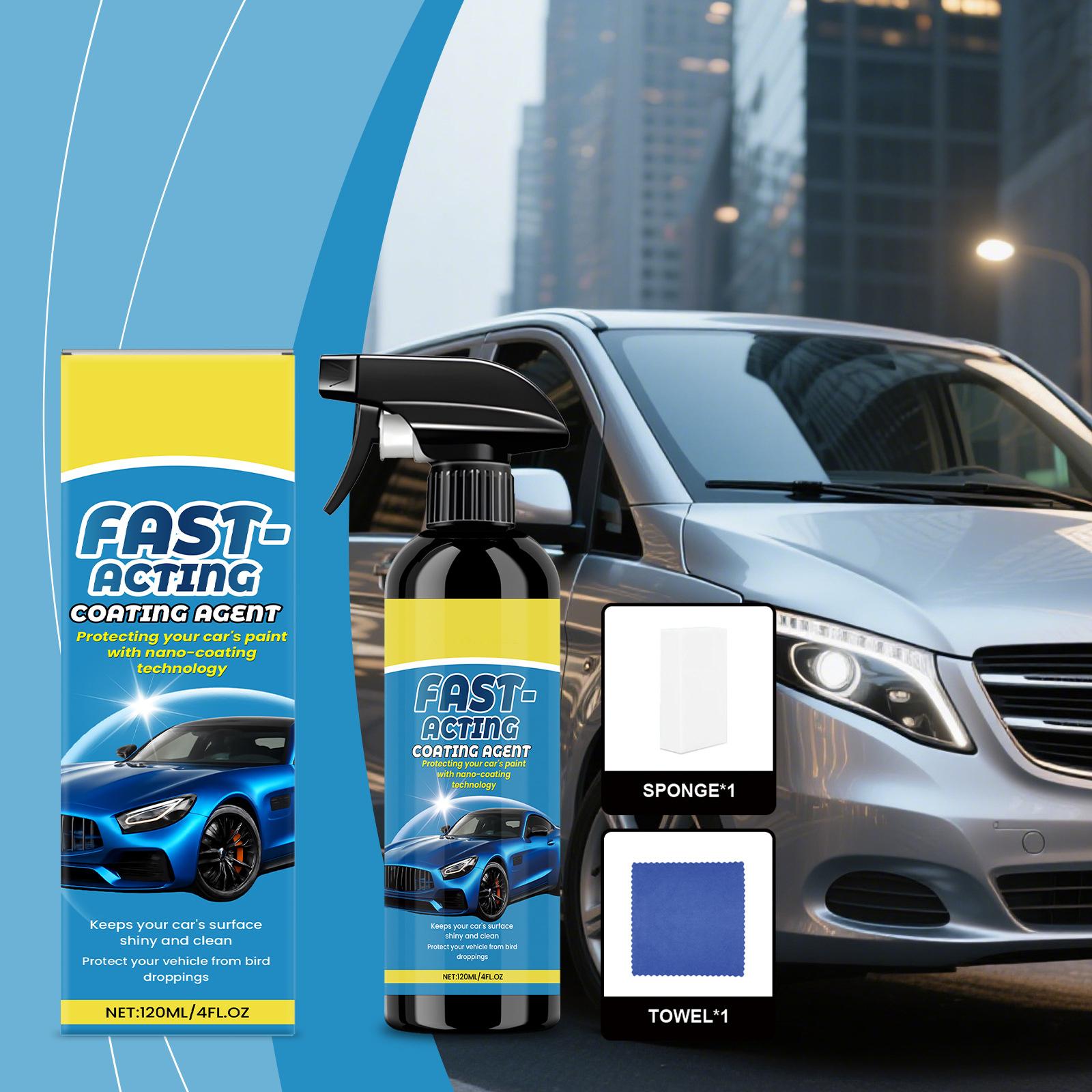 

Car Coating Spray Kit Paint Care Mirror Refresh Spray 120ml One Size