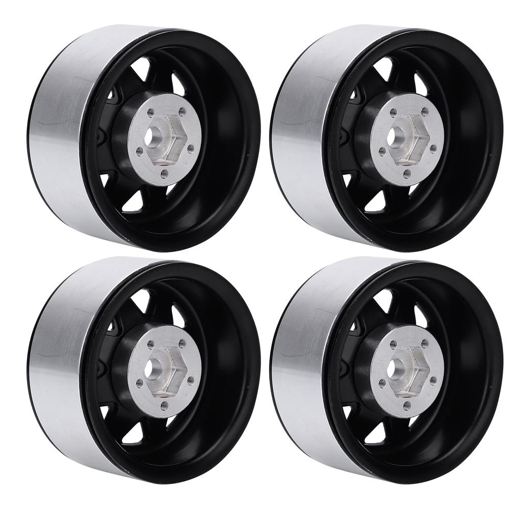 4pcs 1.9'' Aluminium Alloy Wheel Rims Hubs for 1/10 RC Crawler for   SCX10  (White )