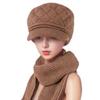 Autumn and Winter Hats for Women Thickened Velvet Warm Woolen Hats Fashionable and Versatile Berets Peaked Caps Knitted Hats