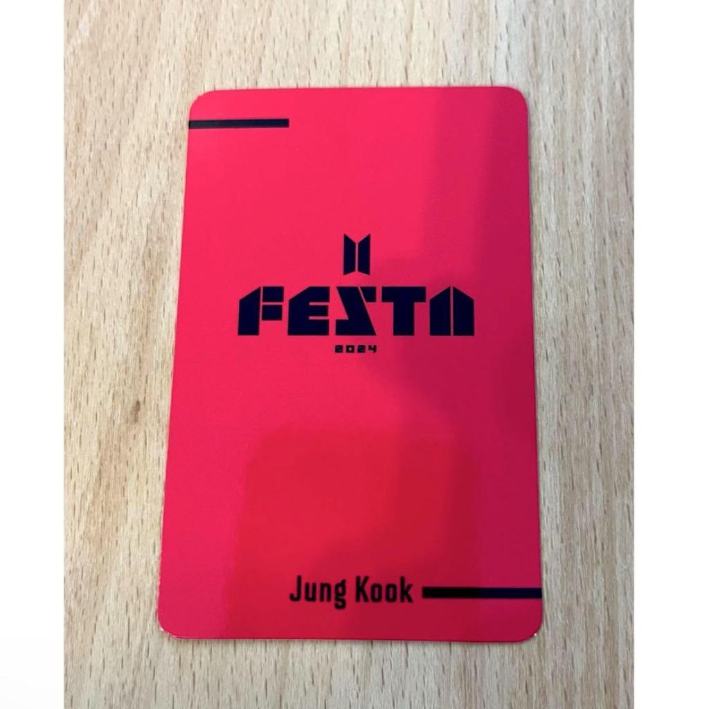 [USED] BTS FESTA 2024 ARMY ZONE Jungkook Trading Card Hard Case