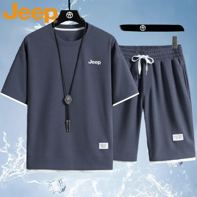 

JEEP Men s Summer T-Shirt & Shorts Casual Sport Set 2XL