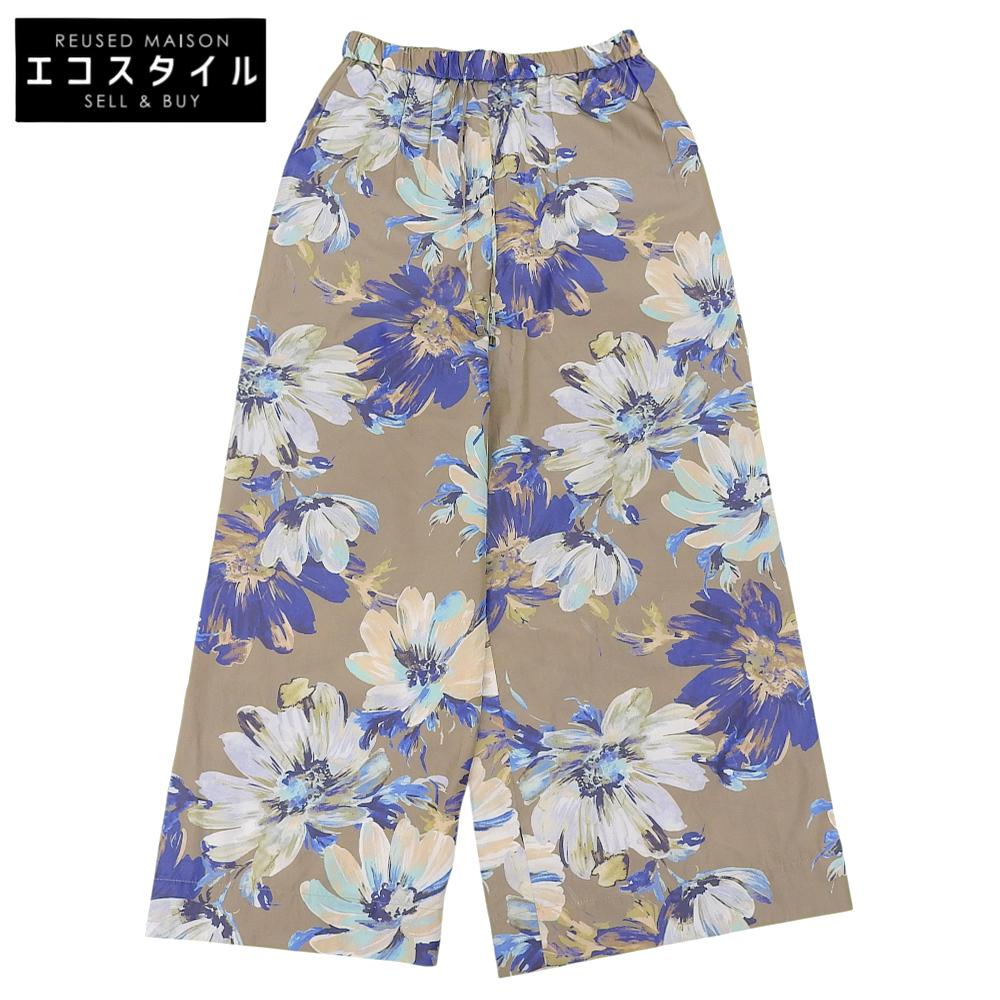 ebure Excellent condition floral print satin wide-leg pants, women's, multicolor, size 36, 3710600520 Bottoms 36 multicolorUsed