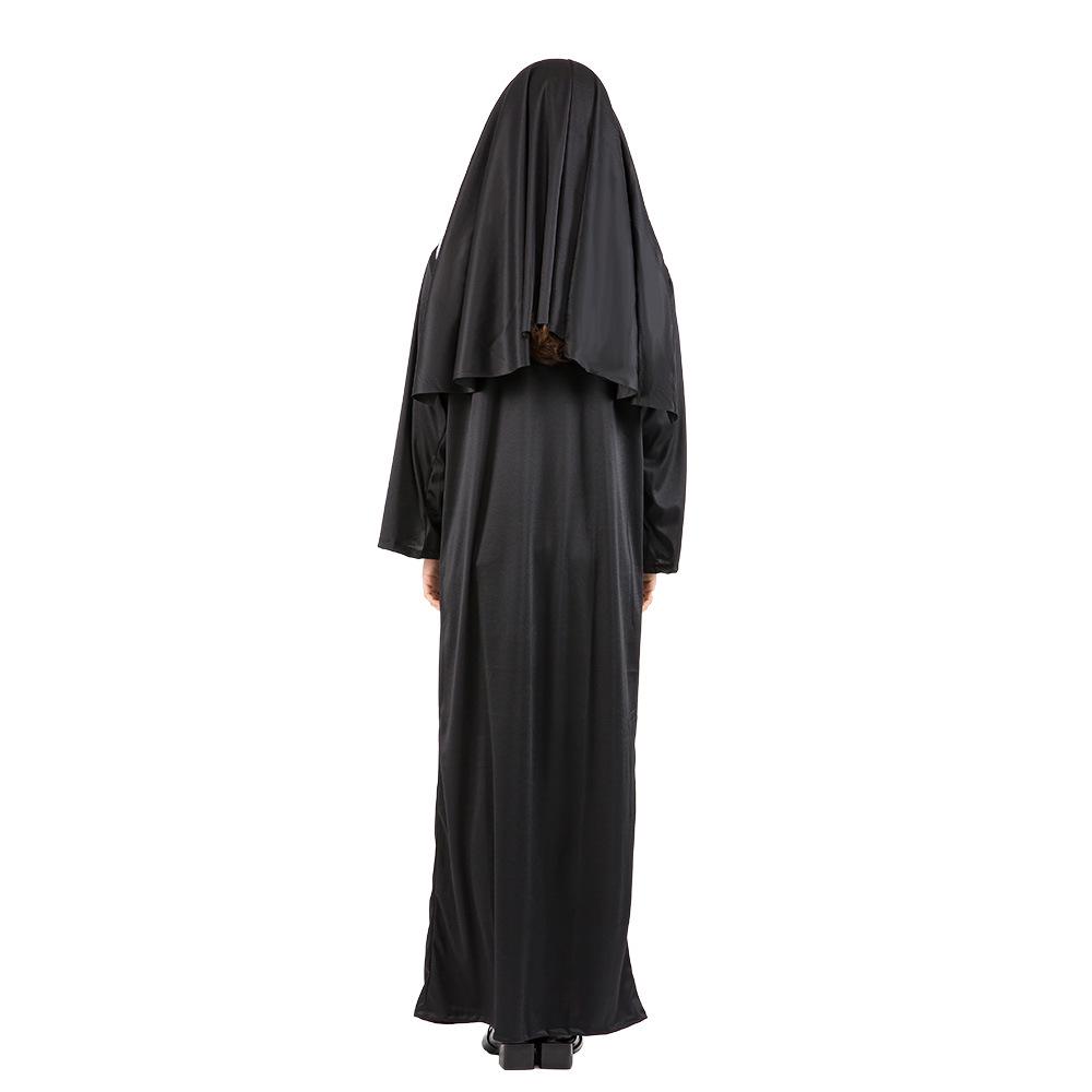 Adult Priest and Nun Role-Playing Clerical Robe Costume