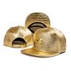 Goud Leer Metaal Diamant Casual Volwassen Mannen- En Vrouwenhoeden Verstelbare Platte Vizier Hoeden Zon Hoeden Baseball Caps