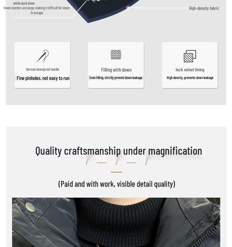 Men's 2025 Winter Trendy Printed Down Jacket - Lightweight, Thick & Stand Collar Outerwear