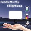 Tragbares Selfie LED Clip Licht Wiederaufladbar 3 Modi Fülllicht für Telefon Laptop Tablet Make-up Videoanruf Online Meeting Beleuchtung