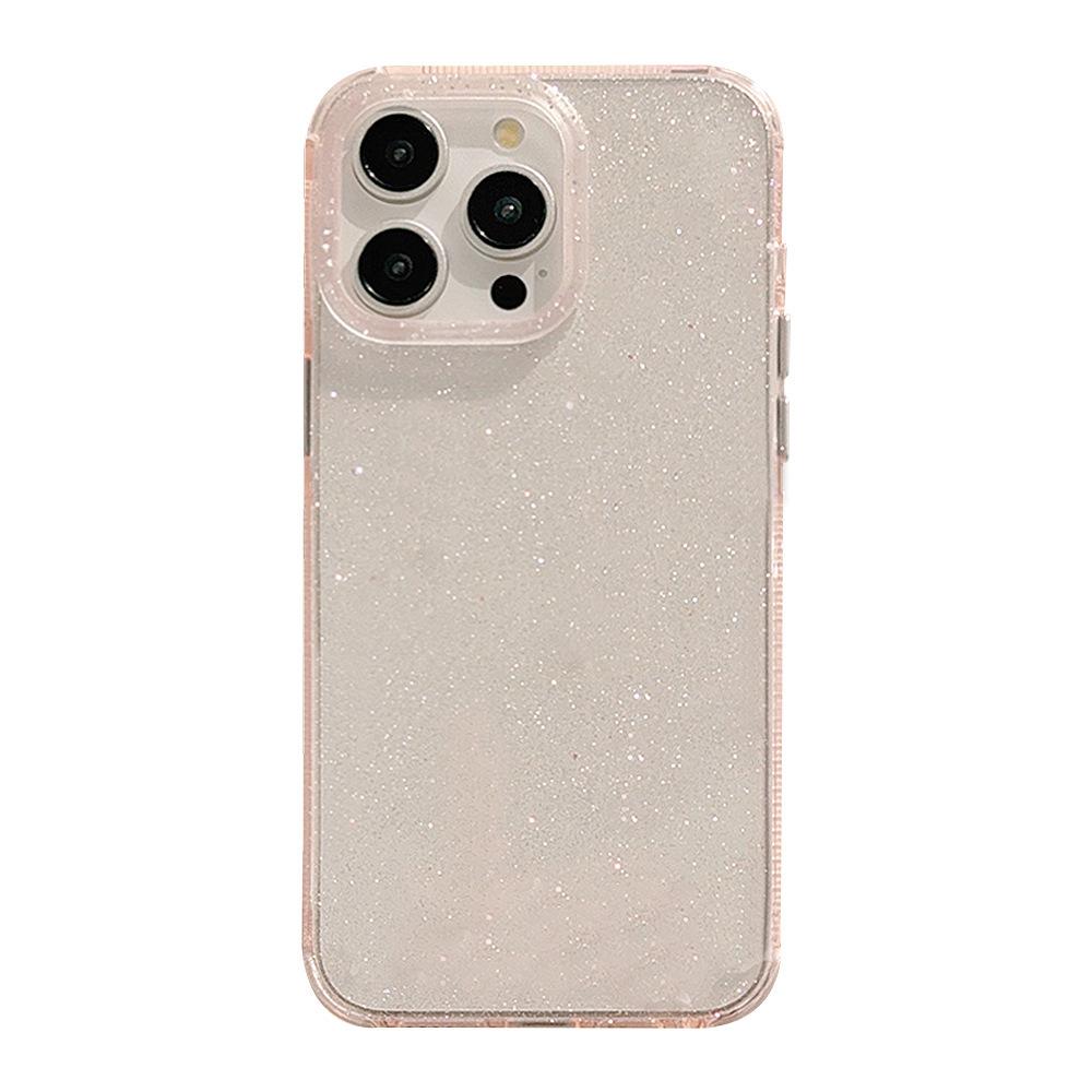 Glitter Color Transparent Mobile Phone Case 13 Suitable for Apple 15promax Anti Fall IPhone 14 Silicone 12 Solid Color 11