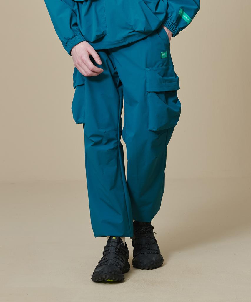 BBC EARTH Semi-Overfit Pocket Jogger Pants_Teal Green