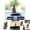 Chic Acrylic Witch Car Hanging Ornament Perfect For Halloween And Decor Christmas