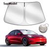 For Windshield Sunshade Folding Front Window Sun Shade Cover Heat Protection Visor For Model Y Model3 2025 Accessories