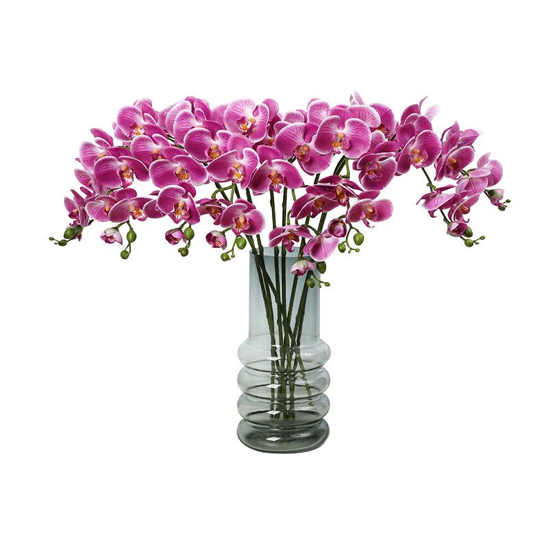 Lan Kwai Fong Luxurious Phalaenopsis Artificial Flowers for Living Room Decoration