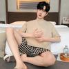 "2024 Men's Thin Cotton Short-Sleeve Pajama Set - Summer Style, Large Sizes Available"