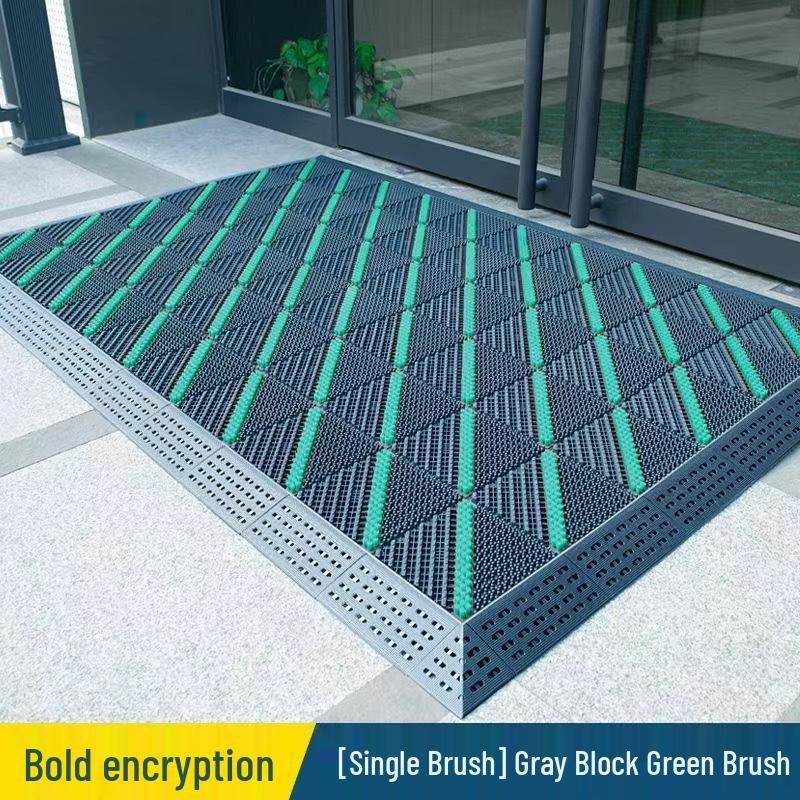 Commercial Anti-Slip Door Mat: Durable, Interlocking, Wear-resistant, Mud Scraper for Hotel & Office Entrances.