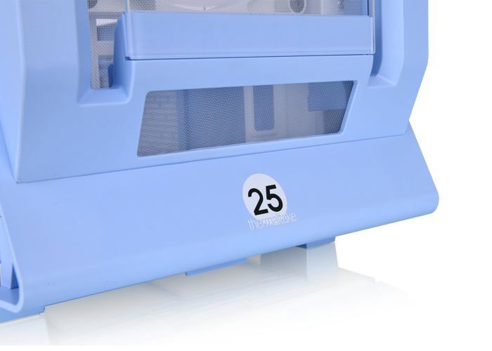 Boîtier pc tour médian - thermaltake - ceres 350 mx - rgb - hydrangea blue - e-atx