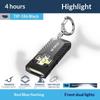 Multifunctional Keychain Flashlight Usb Rechargeable Mini Flashlight With Cob Work Light Keyring Camping Walking Pocket Lamp