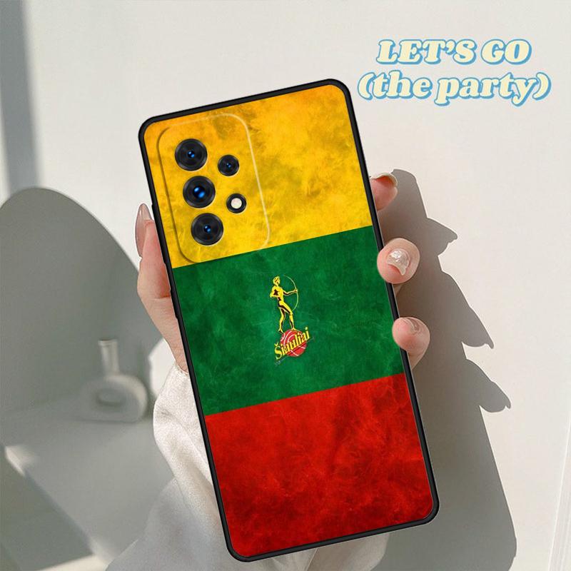 Lithuania Flag Lithuanian Phone Case For Samsung Galaxy A42 A31 A40 A51 A71 A32 A80 A91 A52 A72 A20e A21S A50 A70 A11 A12 Cover