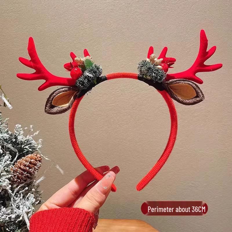 Serre-tête à bois de Noël pour enfants - Accessoire festif pour les fêtes