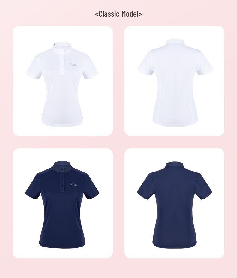 Breathable Quick-Dry Equestrian Competition Short Sleeve T-Shirt