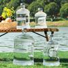 Clear Plastic Water Tank Jug with Handle And Leakproof Cap, Reusable Durable Container Portable Bottle, Transparent Storage for Home Office Drinking