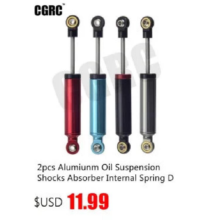 2PCS 80/90/100/110/120mm Secondary Bucket Shock Absorber Double Spring Damper For 1/10 RC Crawler Axial SCX10 90046 D90 TRX4