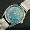 VINTAGE FAVRE LEUBA SEA KING HAND-WINDING SWISS MENS BLUE DIAL WATCH a703816-1