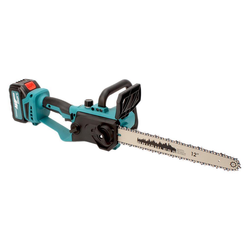 21V Lithium Battery 12-inch High-Speed Electric Chainsaw for Woodworking and Carving