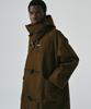 Noirer Oversized Hooded Duffle Coat (Brown)