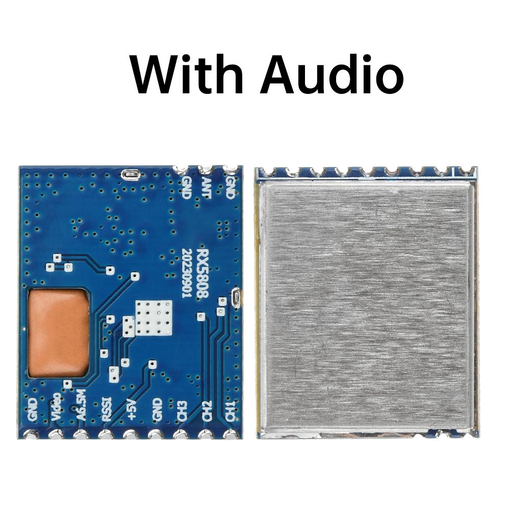 RX5808 Wireless Audio Video Receiver Board Module 5.8G Frequency Phase Lock Analog AV Signal Output 3.5V 170mA Board