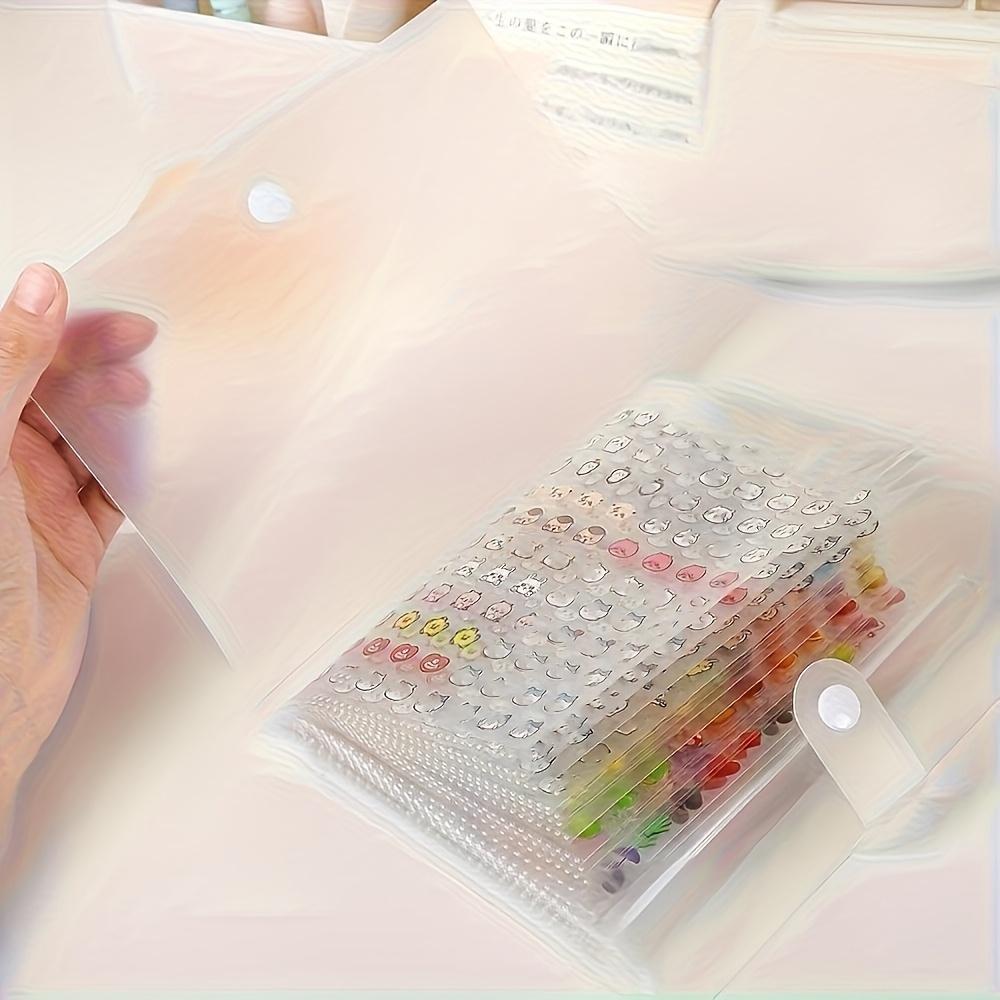 Mini Cute Sticker Set with Storage Book, Assorted Beautiful Patterns, Perfect for DIY Journals and Scrapbooking
