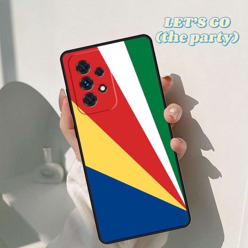 Seychelles Flag phone case For Samsung Galaxy A42 A31 A40 A51 A71 A32 A80 A91 A52 A72 A73 A20e A21S A50 A70 A11 A12 Cover